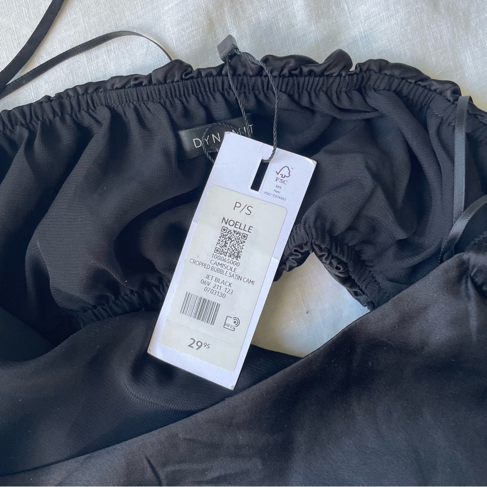 Dynamite Black Ruched Bandeau Top - Picture 4 of 4